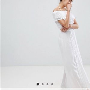 Off the shoulder maxi beach dress